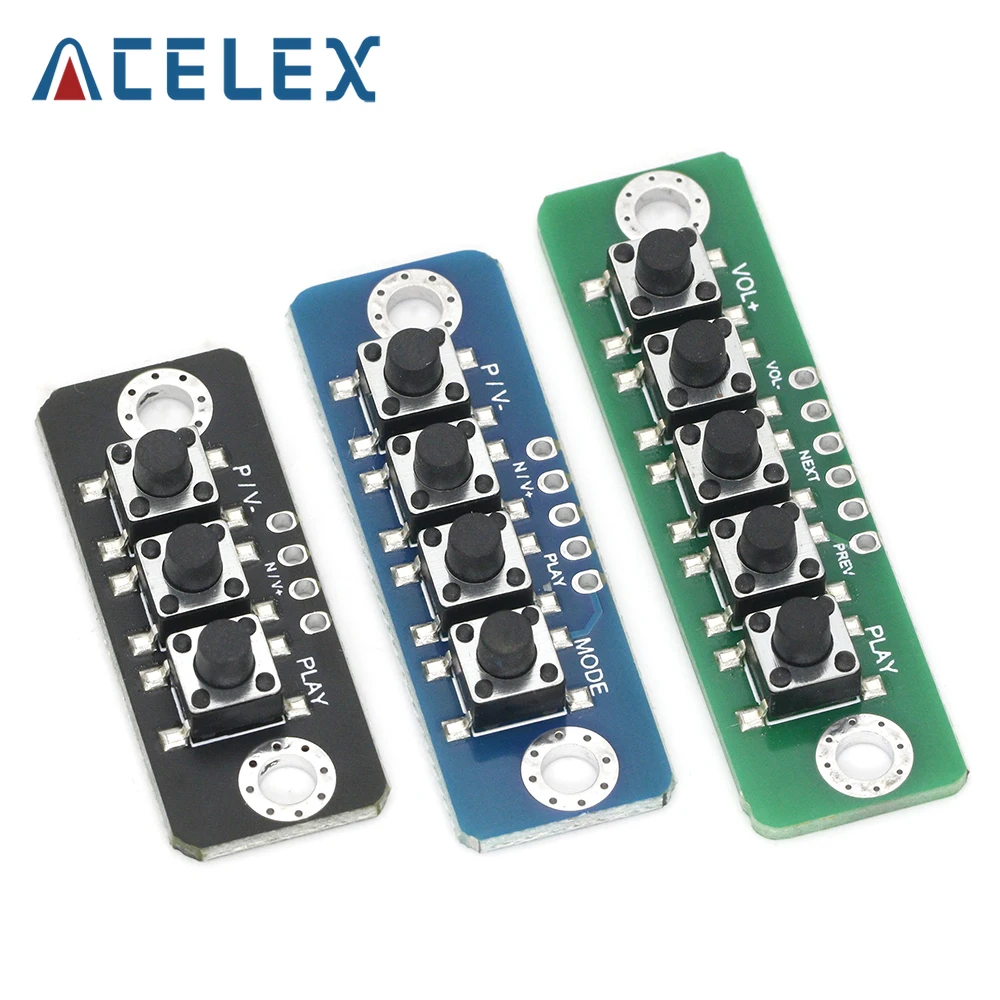 3/4/5-Bit Independent Button Module MCU External Button Module Micro Switch Button Board Bluetooth-compatible Power Amplifier
