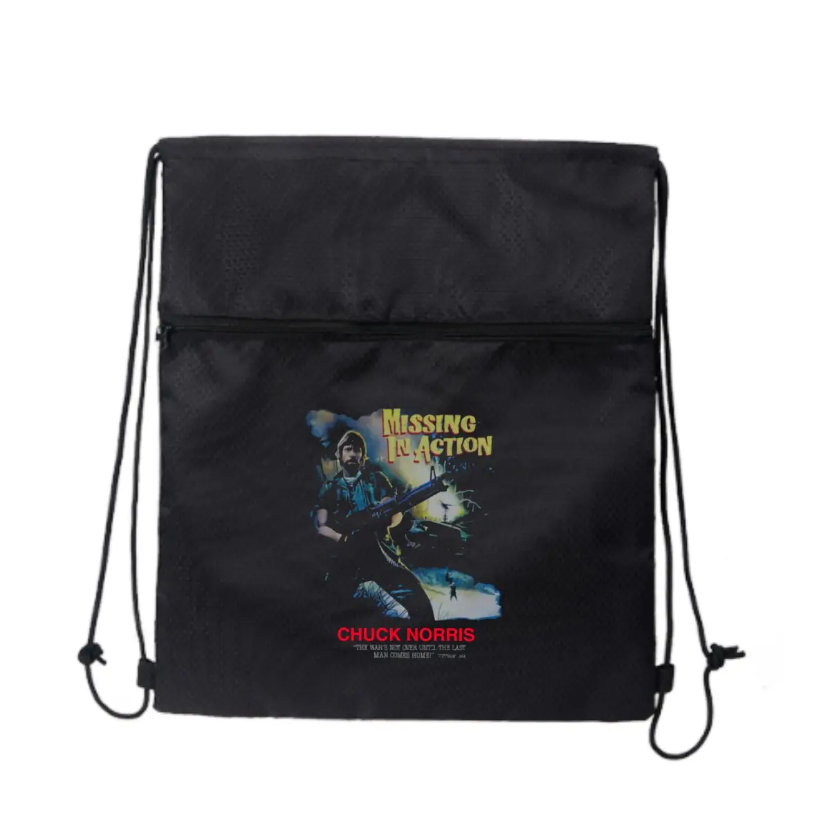 

Уличная сумка на молнии с тематическим дизайном «Чак Норрис» на шнурке: смелые принты для городского стиля