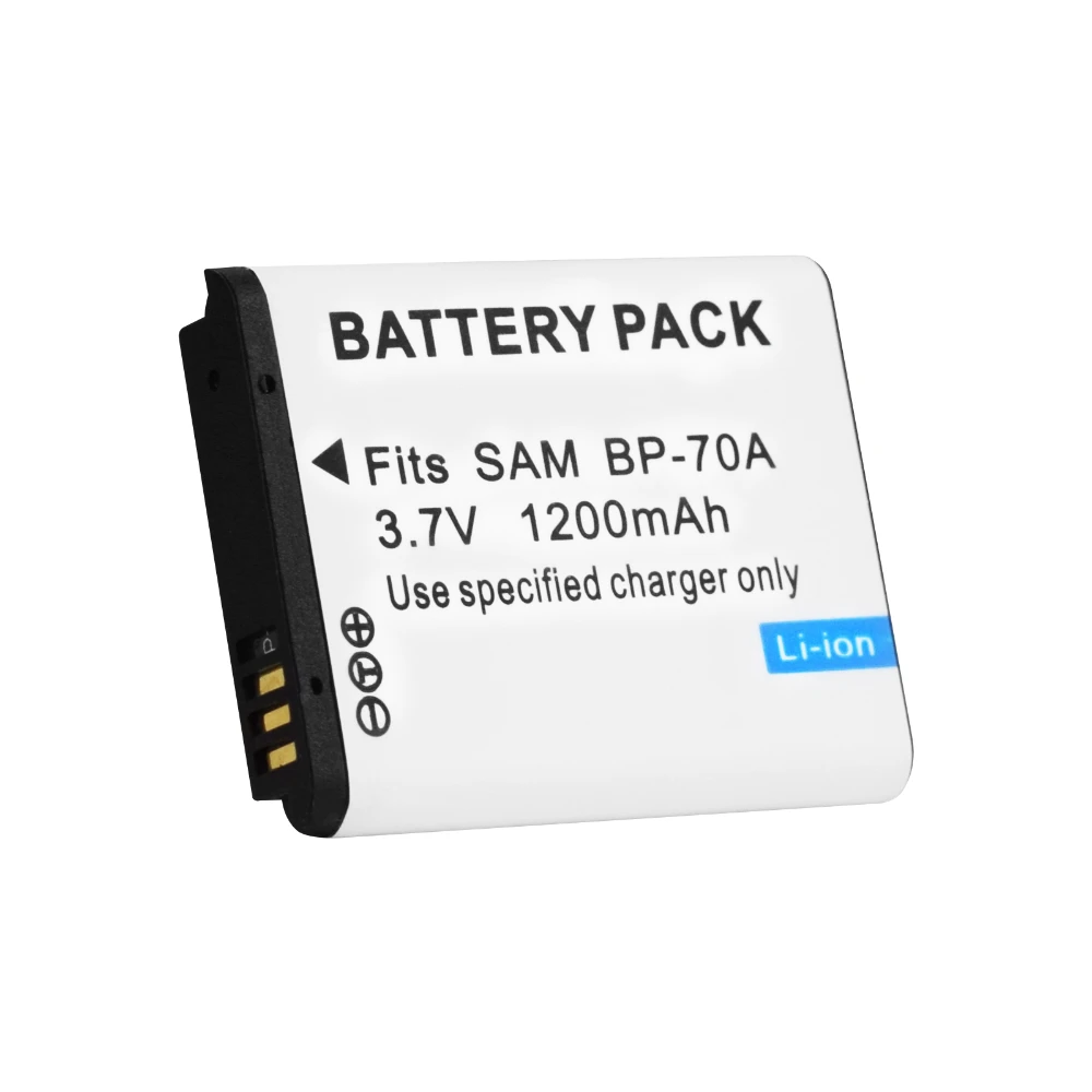 1200mAh BP-70A BP 70A BP70A بطارية الكاميرا لسامسونج PL80 ES70 SL50 SL600 ST66 PL170 ES80 PL20 ST700 ST88 ES65 MV800 PL120