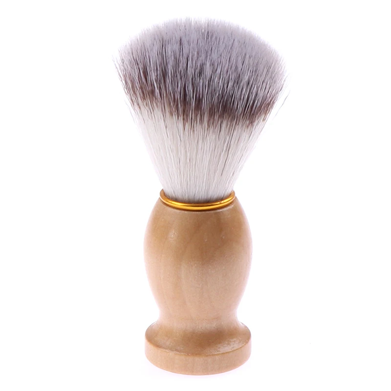 Shaving Brush Wooden Handle Facial Beard Cleaning Appliance Safety Razor Brush