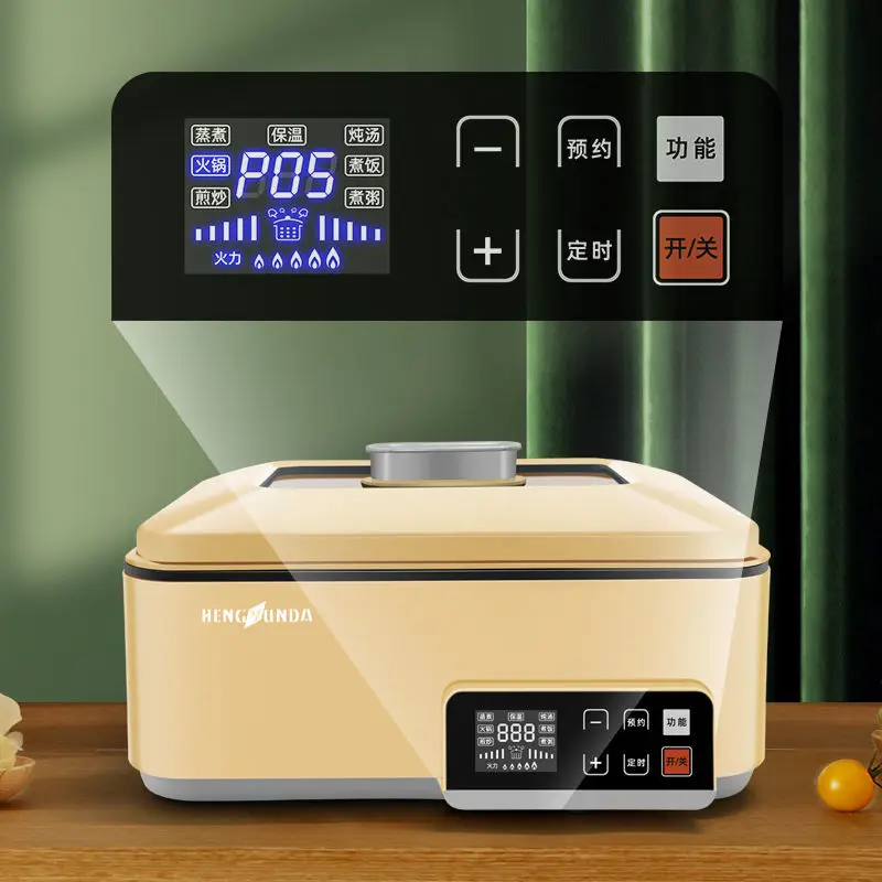 وعاء كهربائي متعدد الوظائف، قدر بخاري للحساء، وعاء طهي بالبخار الكهربائي الأوتوماتيكي