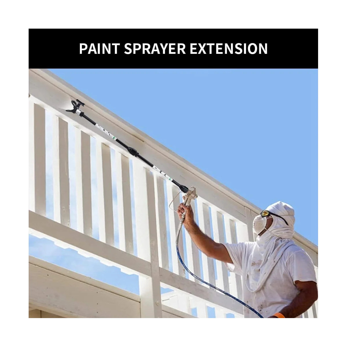 Удлинитель распылителя 12 дюймов (30 см) + сопло 517 + наконечник сопла, Защитная крышка для замены G7/8-14 для безвоздушного распылителя B