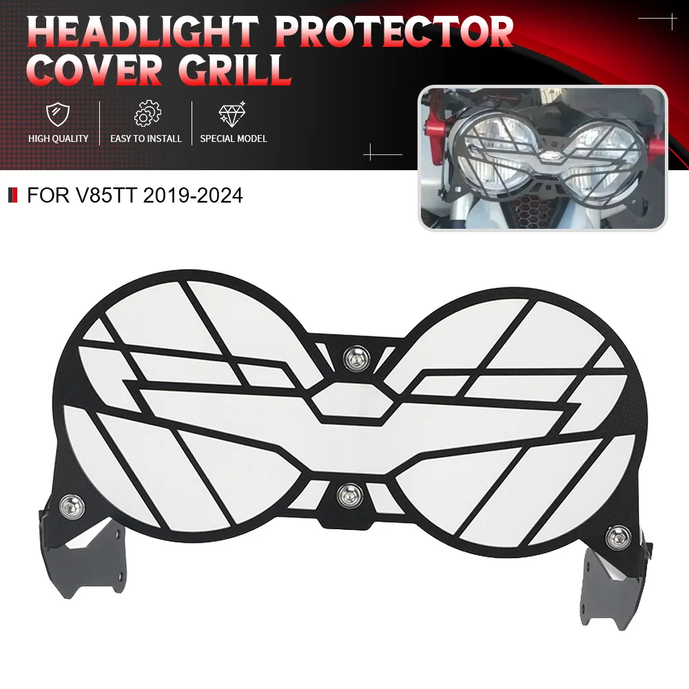 

For Moto Guzzi V85TT 2019-2020-2021-2022-2023-2024 Motorcycle Folded Headlight Protection Headlight Film Guard Front Lamp Cover