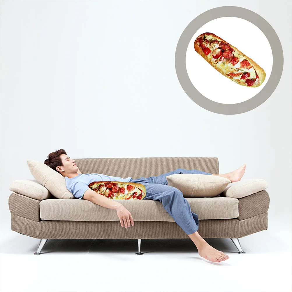 1 szt. Poszewka na poduszkę w kształcie chleba 3D, ekologiczna, na krzesło, sofę, fotel samochodowy, podparcie lędźwiowe i pleców, prezent dla rodziny