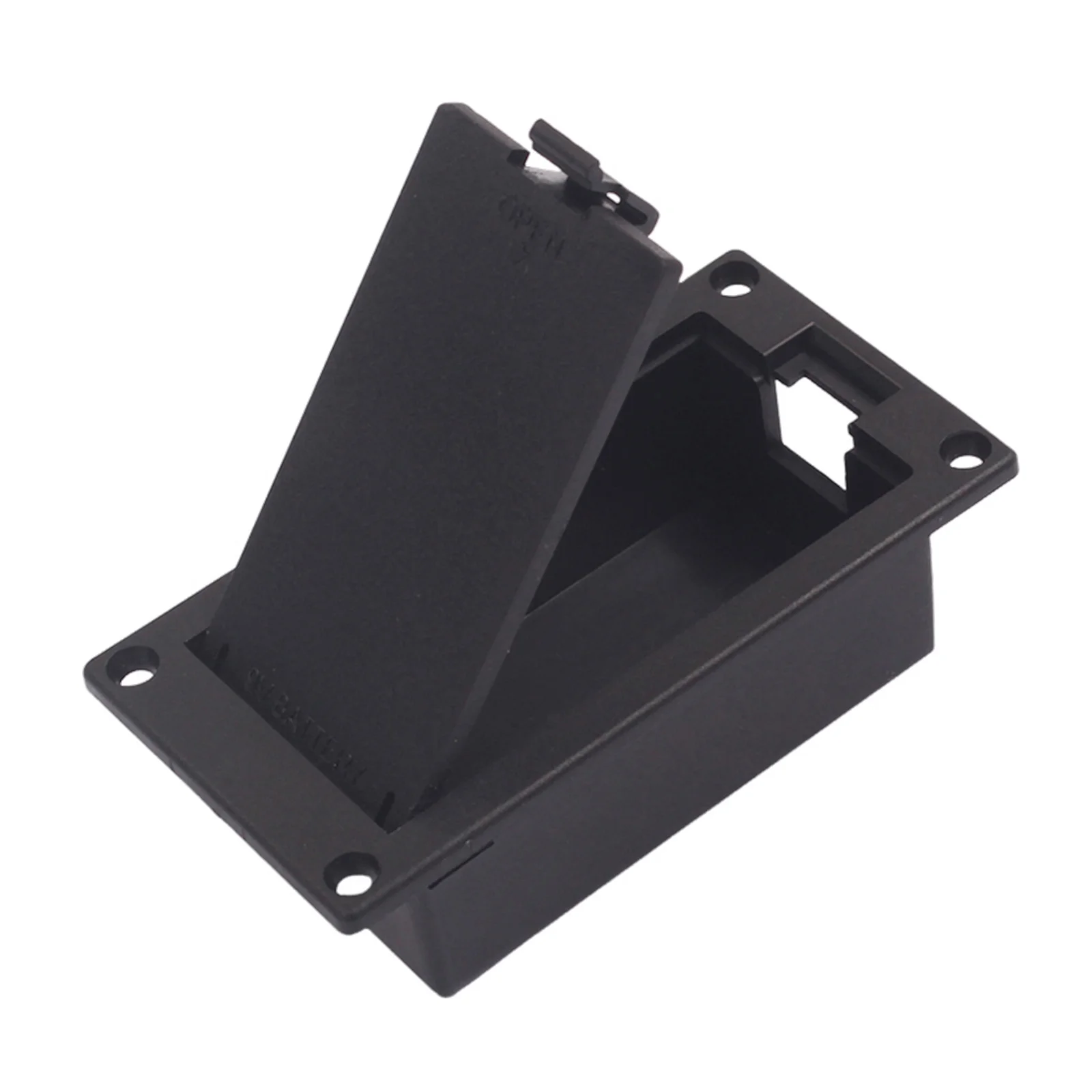 

1pcs 9V Box For Guitar Bass Ukulele Flat Mounting High Grade Durable Replacement Access Easy To Install Black
