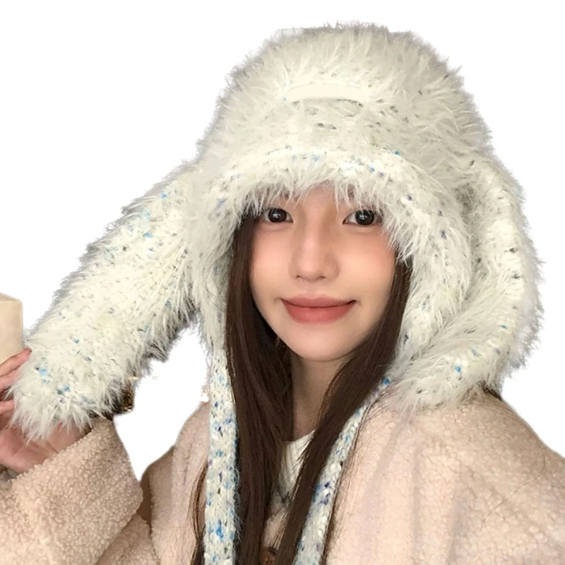 

X4yc rabbits ушной плюшевая шляпа теплый зимний уш