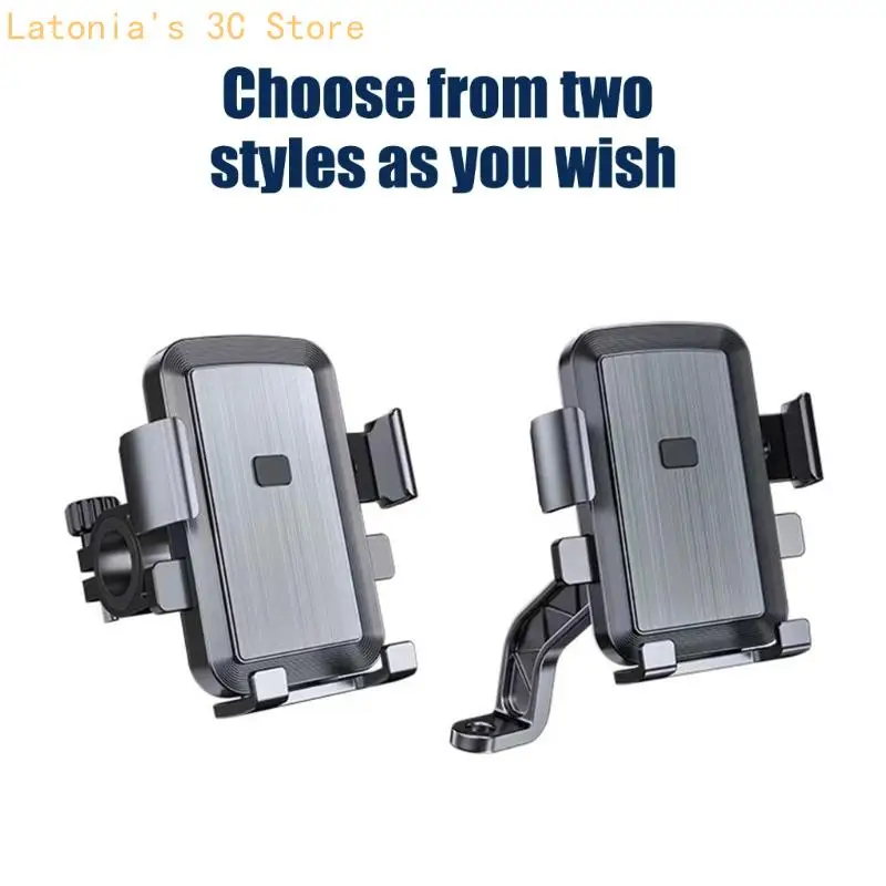 Telefon Halter Lenker/Rückspiegel Montiert Drehen Telefon Cradles Stoßfest Ständer Halter für Roller E-Bike X3UB – Detail 5