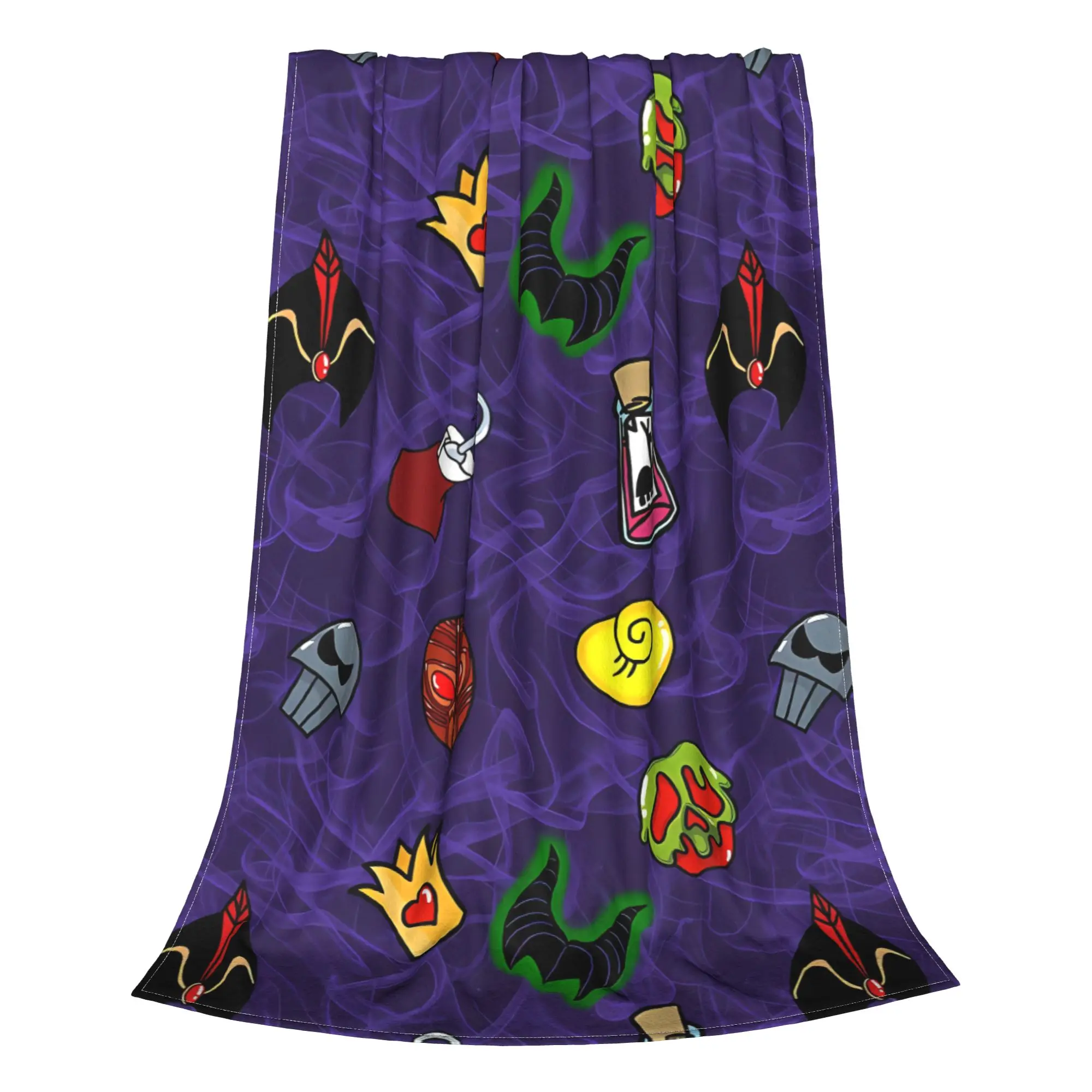 1PC Home Cutecore Retro Cartoon Villainous Blanket Super Cosy Plush Home Living Room Sofa Halloween