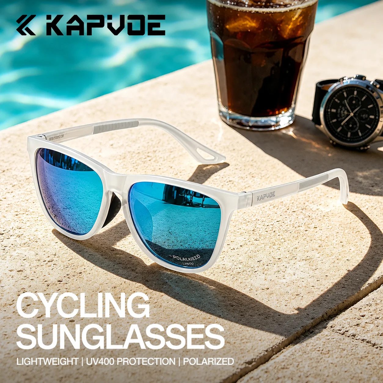 KAPVOE Polarized Sunglasses Outdoor Sport Fishing Hiking Glasses Glasses Outdoor Cycling Road Bike UV400 Protective camping
