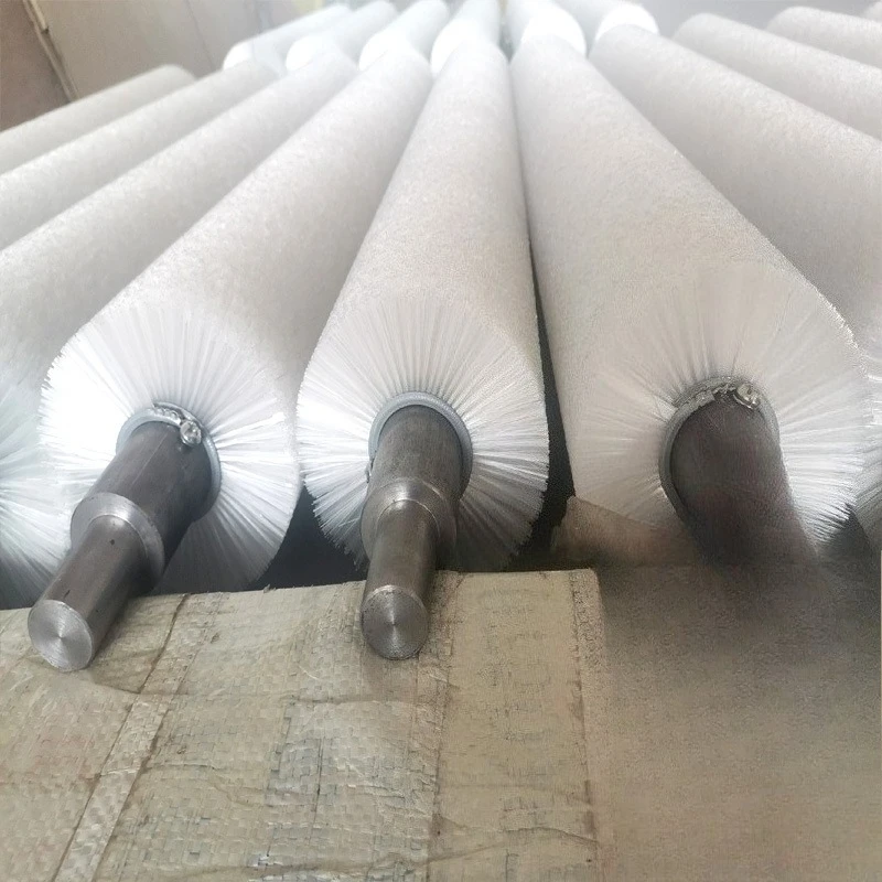 Manufacturers customize various specifications of fruit and vegetable cleaning machine brush rollers, black nylon cleaning, dust