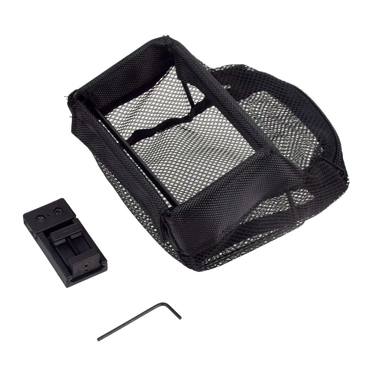 Tactical Heat Resistant Thickened Mesh AMMO Pouch Brass Catcher Quick Release Shell Catcher With Detachable Picatinny For ar15