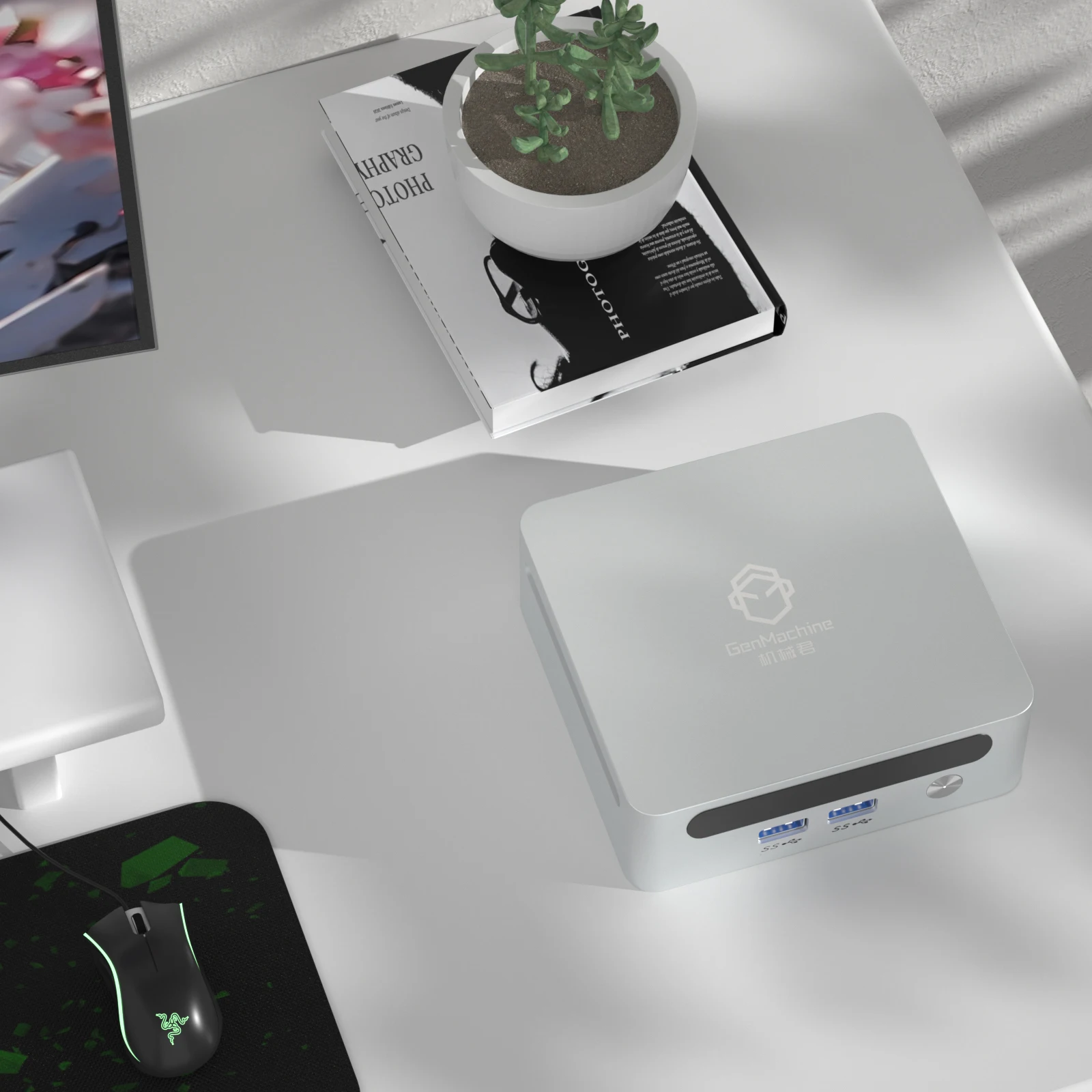 2025 GenMachine جديد AMD Ryzen 7 5800H Windows 11 MINI PC DDR4 256/512GB NVMe M.2 SSD WIFI6 BT5.2 كمبيوتر ألعاب مكتبي لسطح المكتب #3