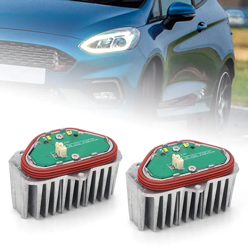 

2 шт. светодиодные фары дневных ходовых огней, источник драйвера для Ford Fiesta MK8 MK7 Focus MK4 Transit Custom Puma H1BB13D278AC