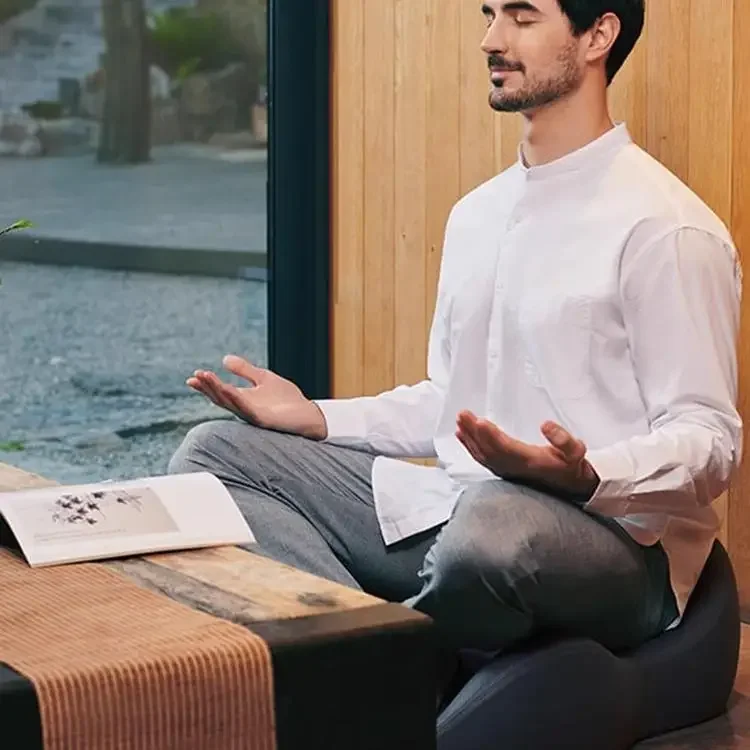 Meditation sofa, seat cushion, seat cushion, soul sand dune, Japanese futon, meditation, sedentary set, single and double plates