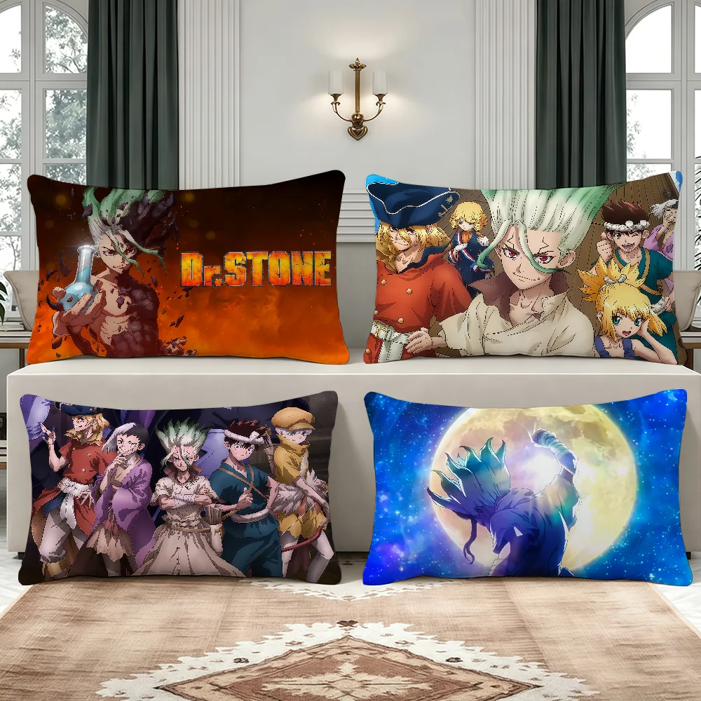 Comic D-Dr S-Stone cushion cover Decorative For Sofa Office Living Room Bedroom Suitable For Bed Lumbar Support Pillows