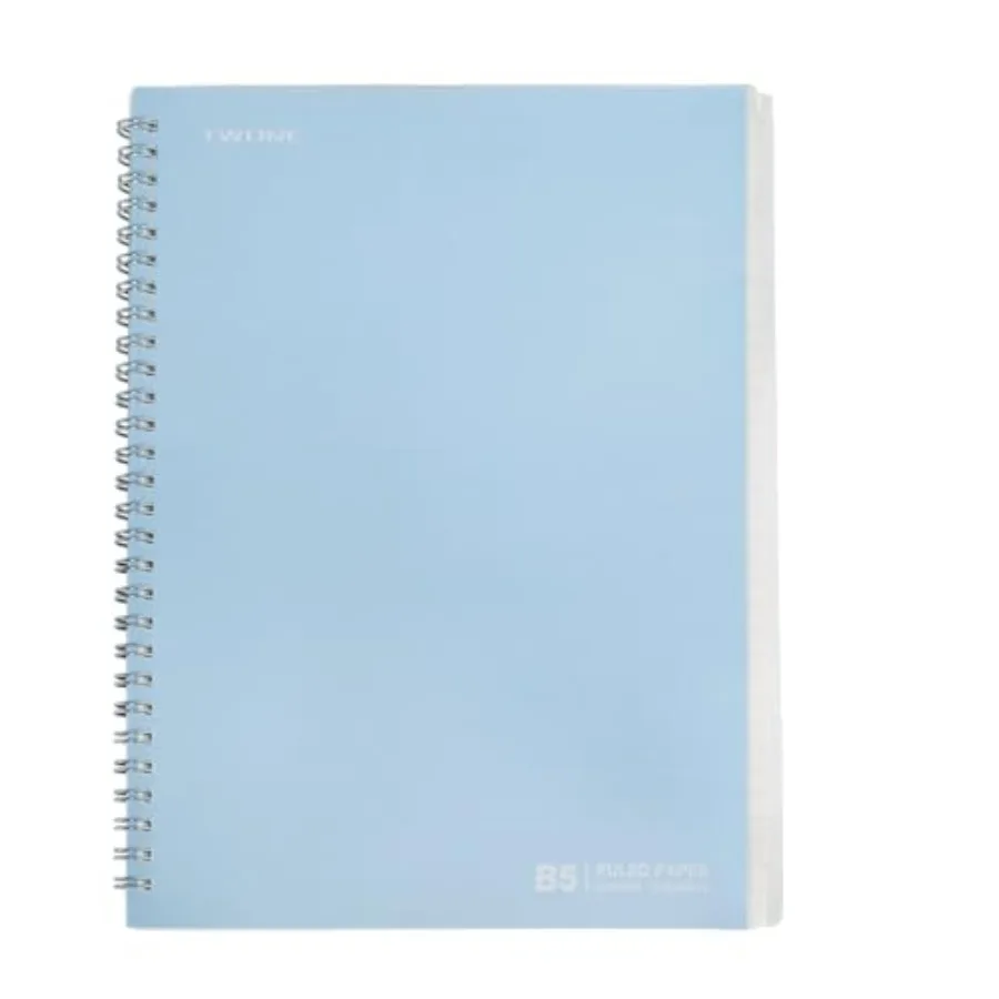 

Spiral Notebook, 7"x10", 140 line Ruled Pages, Waterproof Frosted PP Cover,,Ideal for School, Office, and Personal Use