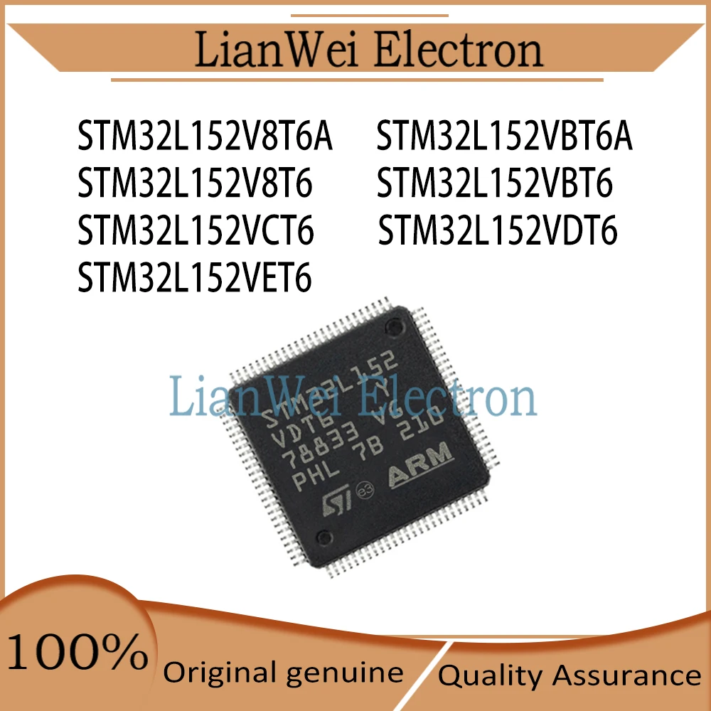 

STM32L152 STM32L152V8T6A STM32L152VBT6A STM32L152V8T6 STM32L152VBT6 STM32L152VCT6 STM32L152VDT6 STM32L152VET6 IC MCU Chipset