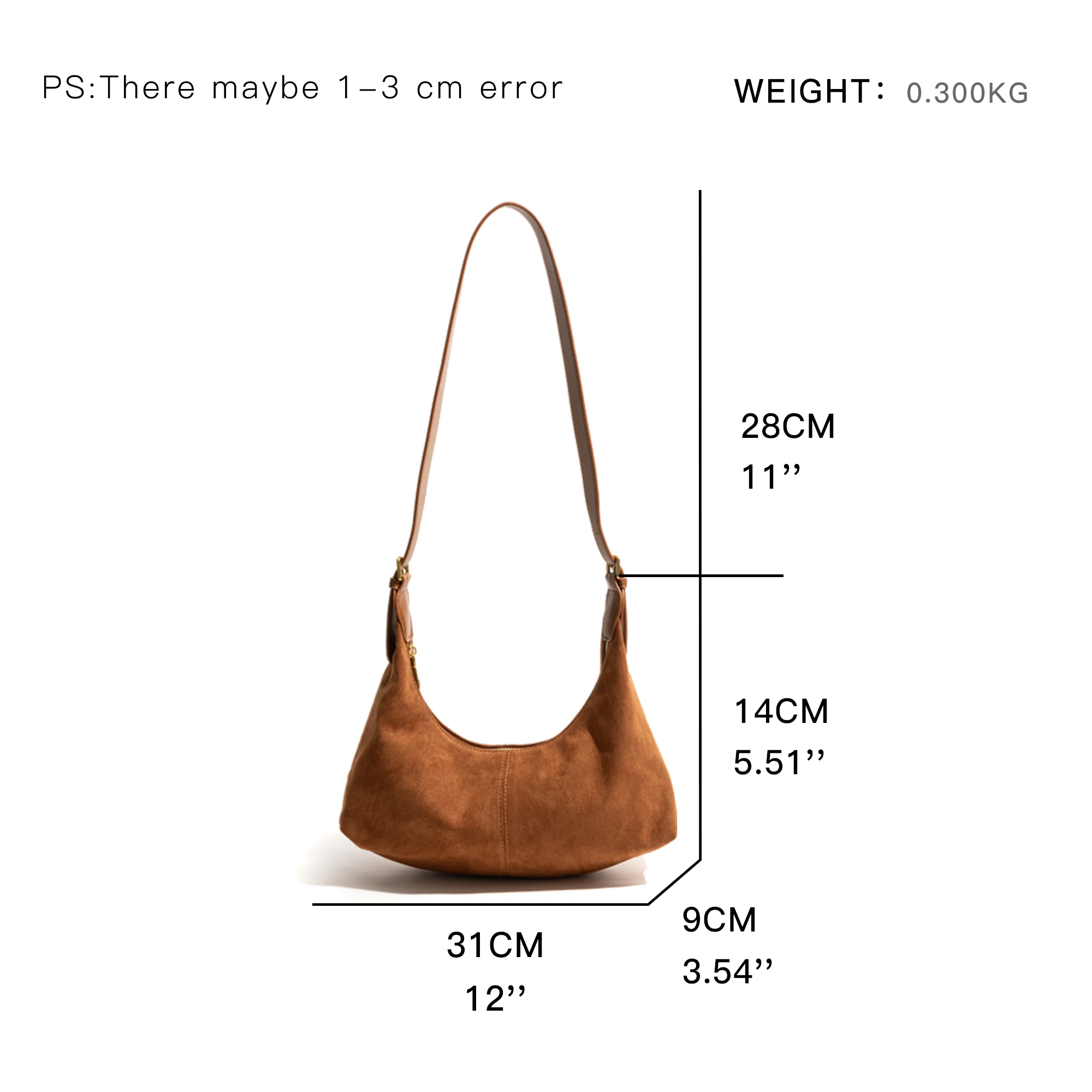 MABULA Vintage Faux Suede Underarm Hobo Bag Women Fashion Dumpling Shape Phone Purse Simple Casual Shoulder Bag Crossbody Bag