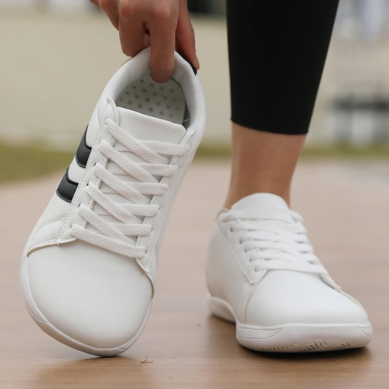 Unisex-Barfußschuhe, schwarz, leicht, weiche flache Sohle, lässige Sneaker, dünne Sohle, zum Joggen, Gehen, für die Schule, Komfortschuhe – Detail 6