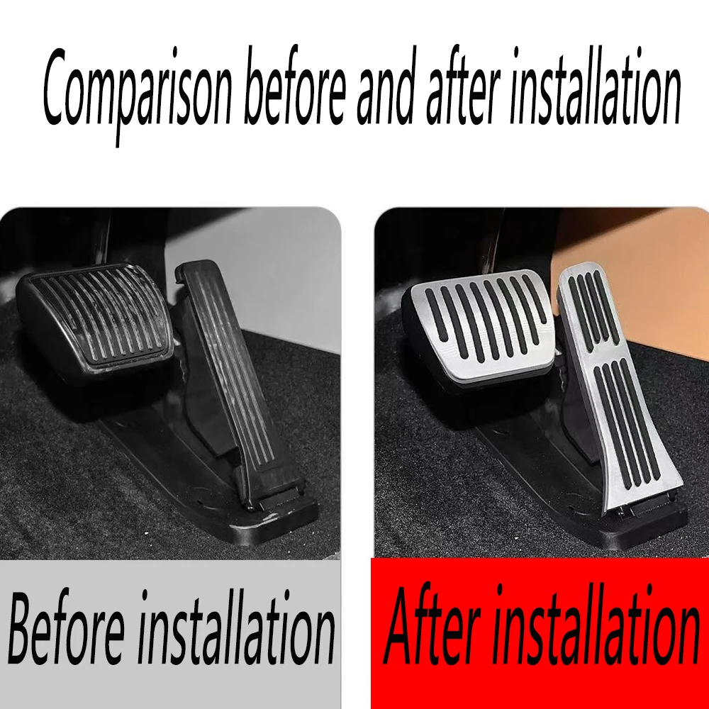 ل Voyah الحرة 2024 2025 منصات اكسسوارات السيارات الألومنيوم السيارات دواسة الوقود الفرامل عدم الانزلاق غطاء الدواسة #3