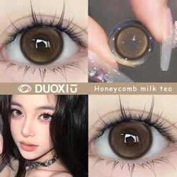 DUOXIU 2PCS New Color Contact Lens Korea Pupils Nature High Quality Comfortable Soft Myopic Brown  Fashion LensYearly Fast Shipp