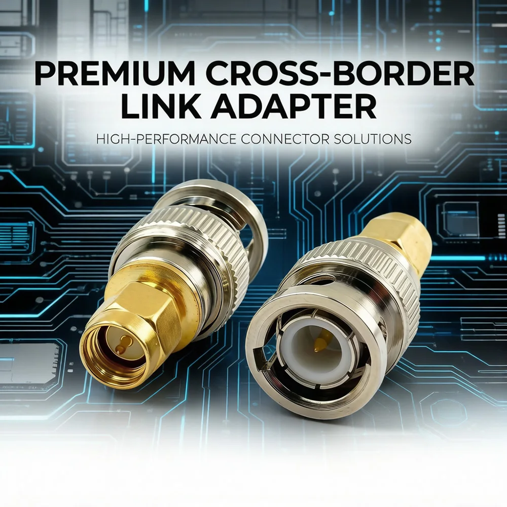 BNC Male to SMA Male Connectors Male RF Adapter Test Converter Transmission Cables for Coaxial Cable Wireless LAN Devices