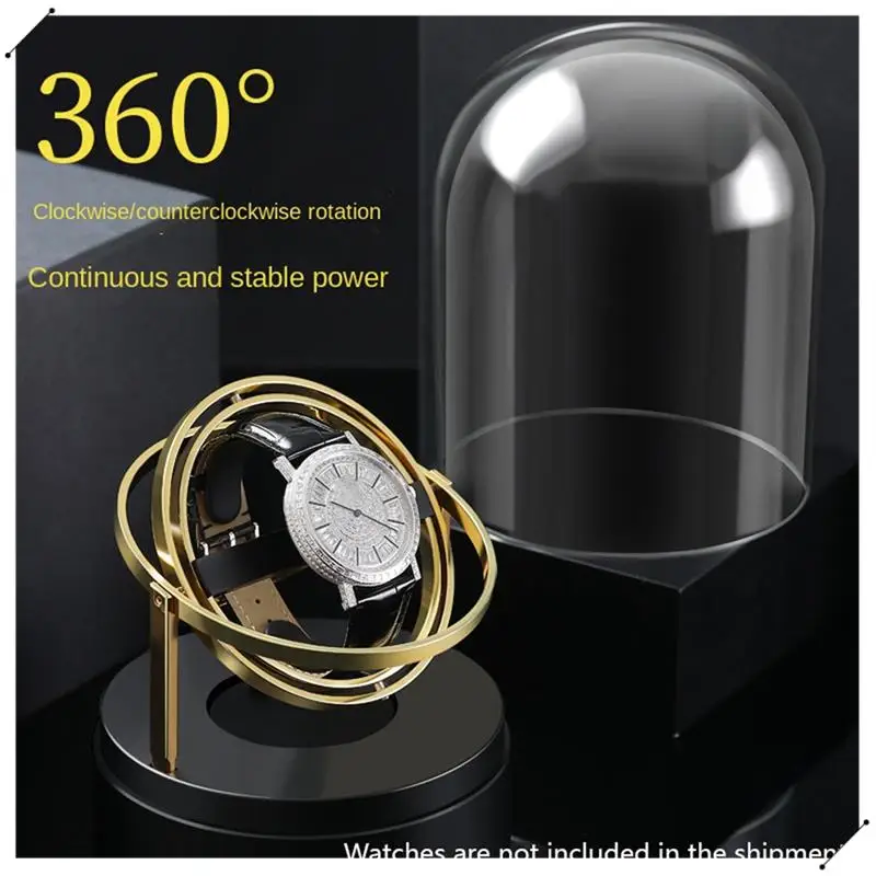 Bobinadora de relojes para cajas de relojes automáticos, caja de vitrina de almacenamiento con bobinadora automática (sin reloj)
