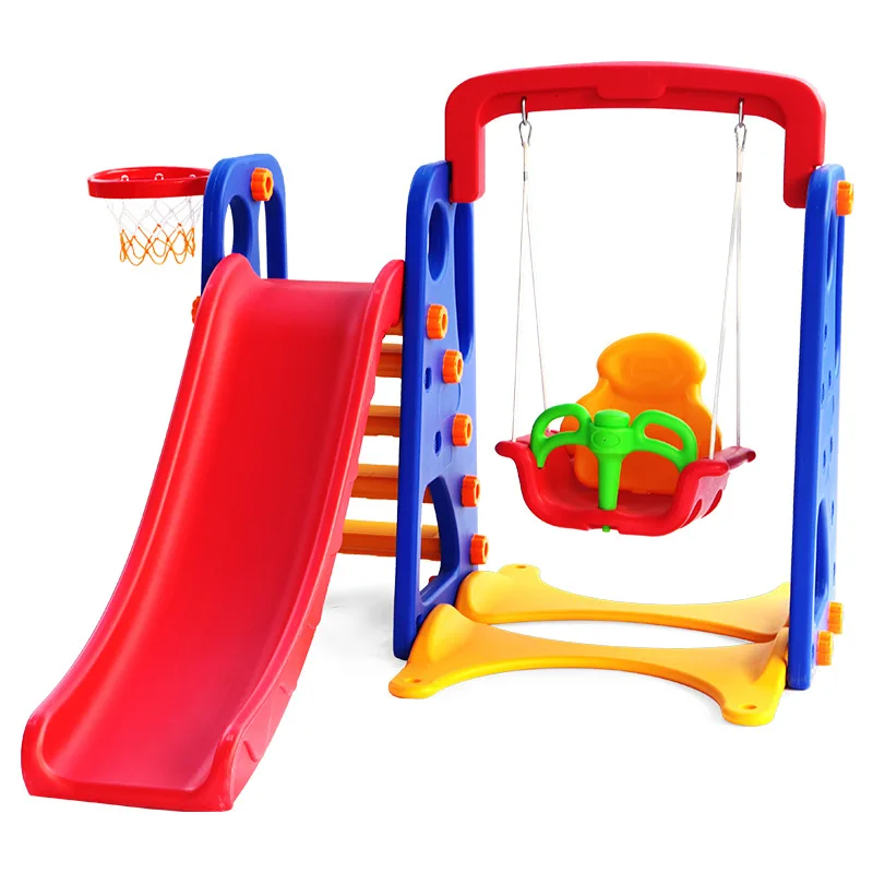 Children's Indoor Household Slide Kindergarten Outdoor Slide Extended and Thickened Baby Slide Swing Combination