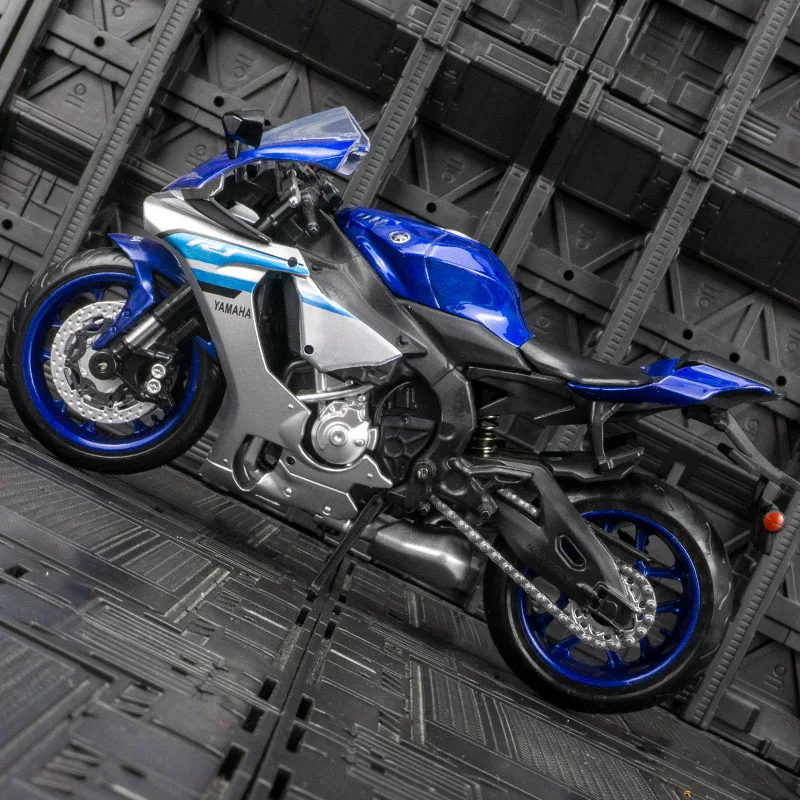 CCA 1:12 simulation Yamaha YZF-R1 Classic Motorcycle Alloy Motorcycle Model rich in details,  suitable for collection
