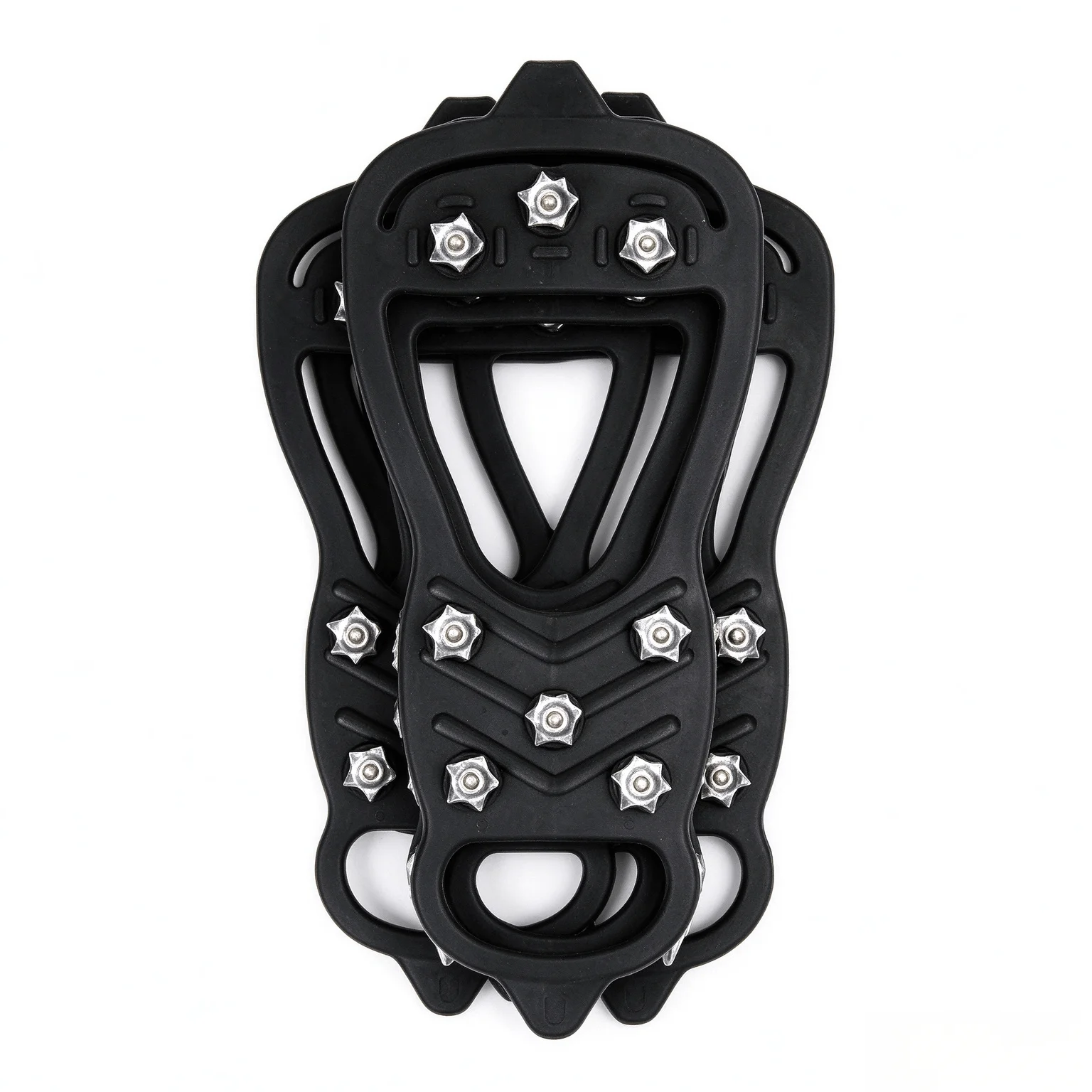 8-Spike Ice Crampons 2Pack 4Pack TPE Rubber Snow Gripper for Shoes Winter Ice Walking Safety