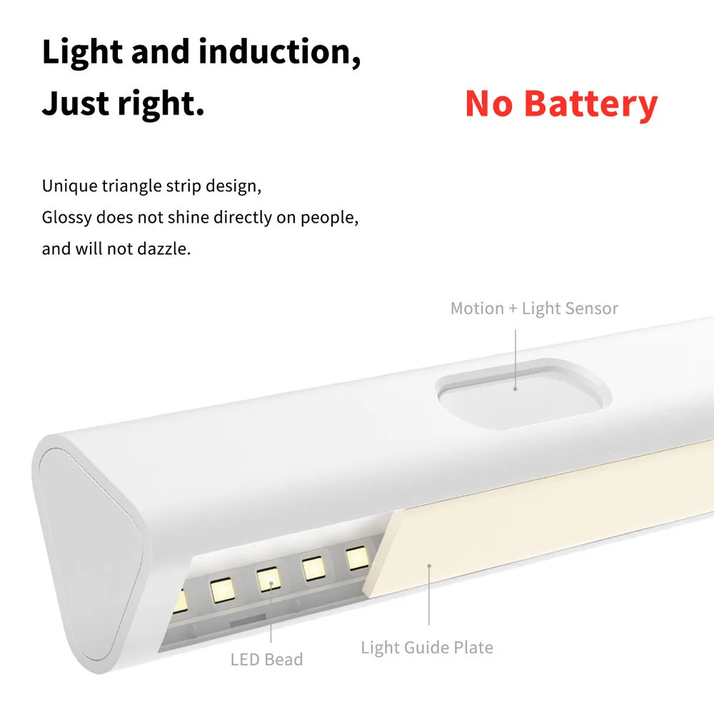 Aqara Induction LED Night Light Magnetic Installation with Human Body Light Sensor 2 Level Brightness 8 Month Standby Tim