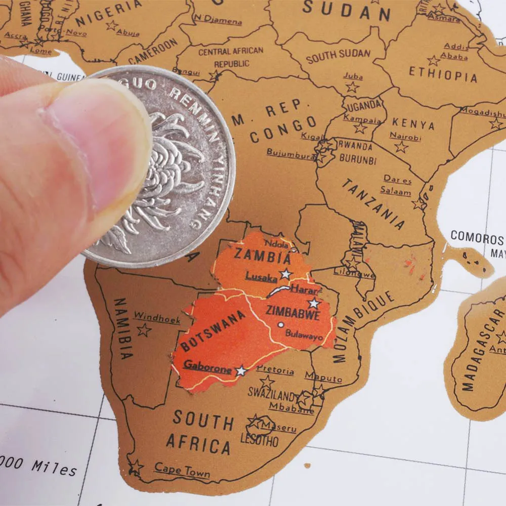 جديد حار Travelogue خدش خريطة العالم نصائح السفر كتاب مجلة سجل دفتر هدية سياحية #4