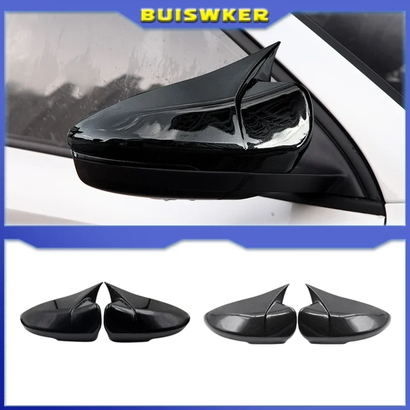 

2Pcs For MG MG6 17-21 Car Rearview Mirror Emblem Decal Decoration ABS Fiber Pattern Rearview Mirror Protector Cover Car Styling