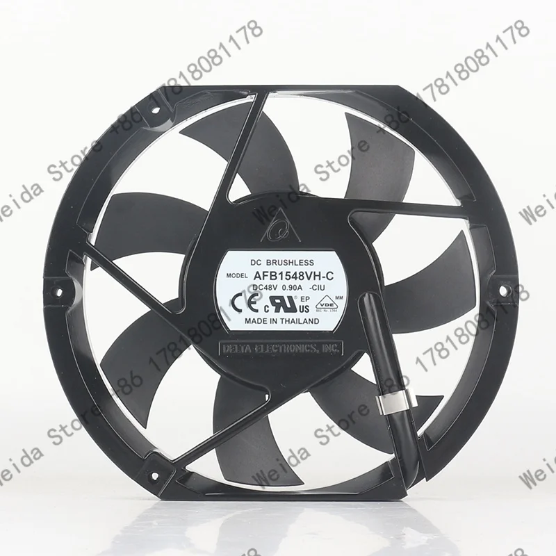 

New Delta 17225 172X150X25MM 17CM axial flow converter ball bearing silent AFB1548VH-C 5V 12V 24V DC 48V 0.90A cooling fan