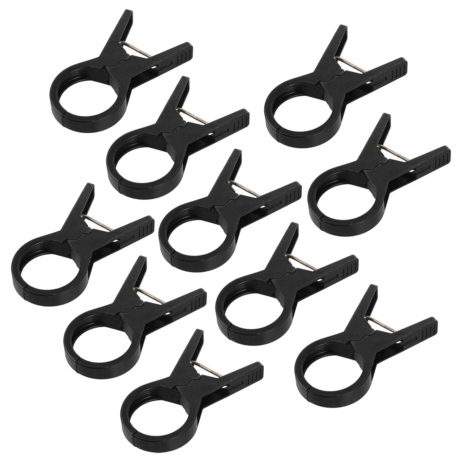 

100pcs Black Plant Clips Vine Stem Supports Trellis Cucumber Tomato Flower Support Clip Greenhouse Gardening Plastic Clamps