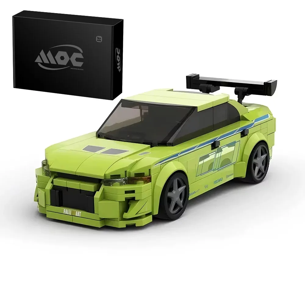 Speed ​​Series MOC Racing Movie Model Building Blocks Evolution VII City Highway Modular Car DIY Assembly Children's Toy Gift view 5