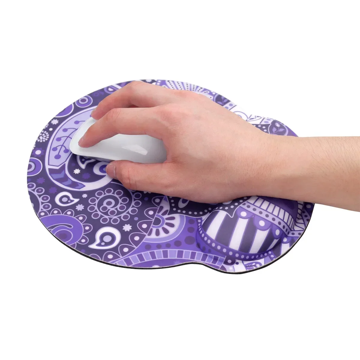 Non-Slip Mouse Pad Portable Size PU Base Ergonomic Wrist Rest Support Hand Support Comfort Keyboard Wrist Pad Desktop