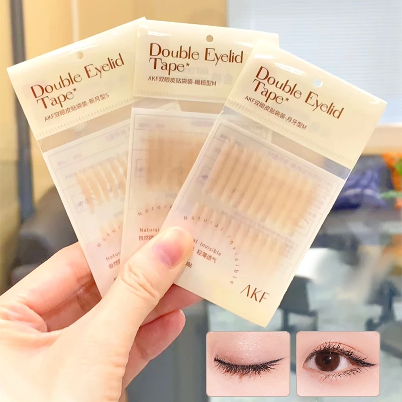 Natural Invisible Double Eyelid Tape Stickers Fiber Instant Eyelid Lift Paste Long Lasting Bigger Eyes Beauty Tool