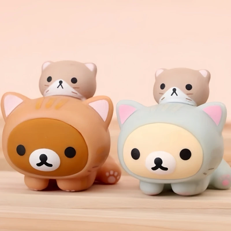 Hete Verkoop Sanrio Originele San-X Kawaii Rilakkuma Blinde Box Room Decoratie Ornamenten Speelgoed Model Collectie Verjaardagscadeau Kerstcadeau