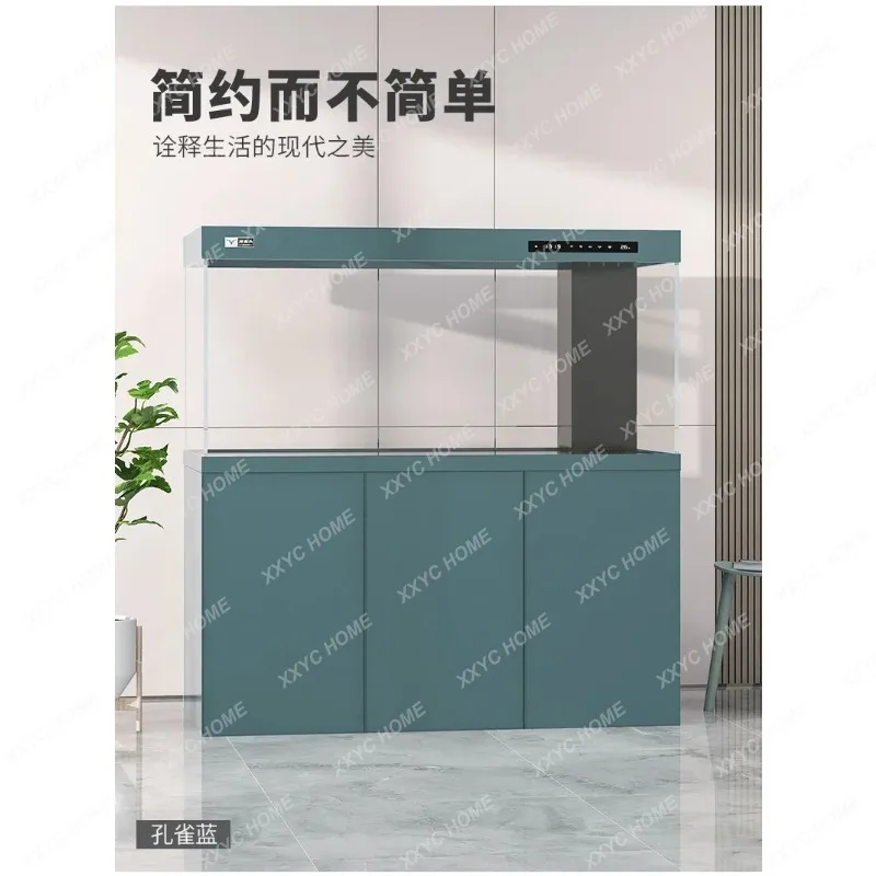 XX Modern Minimalist Style Living Room Floor-standing Cabinet  Creative Large Fish Tank Intelligent Aquarium Furniture