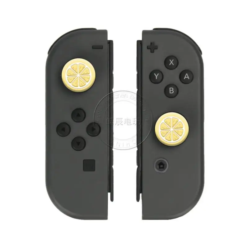 Fruit-shape Handle Rocker Hat, sílica Gel Rocker Hat, adaptação bonito, Universal Gamepad Acessórios, fácil de instalar