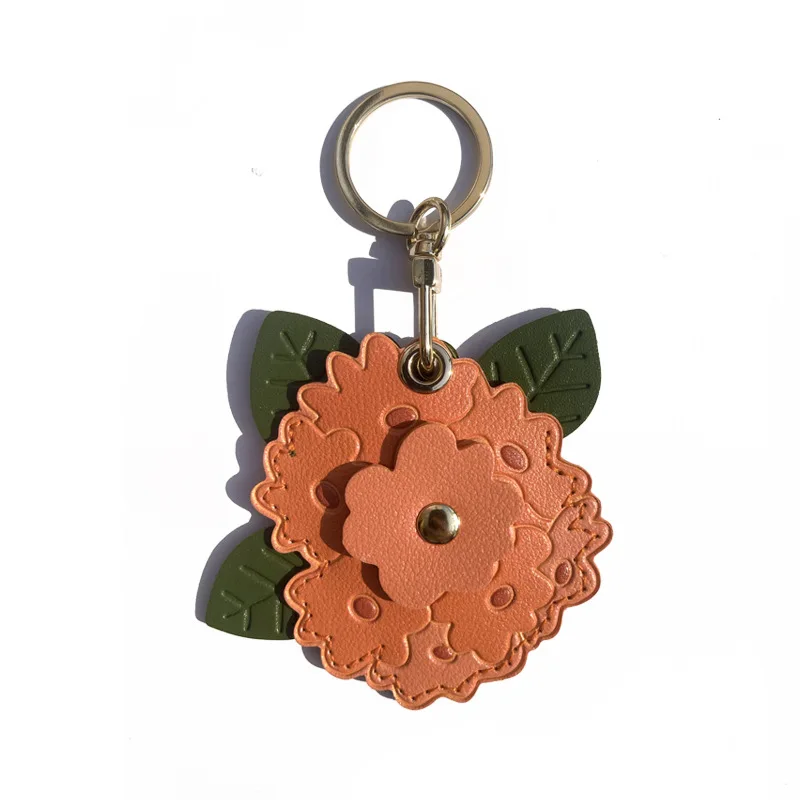 

Creative hydrangea access control card holder keychain flower bag charm