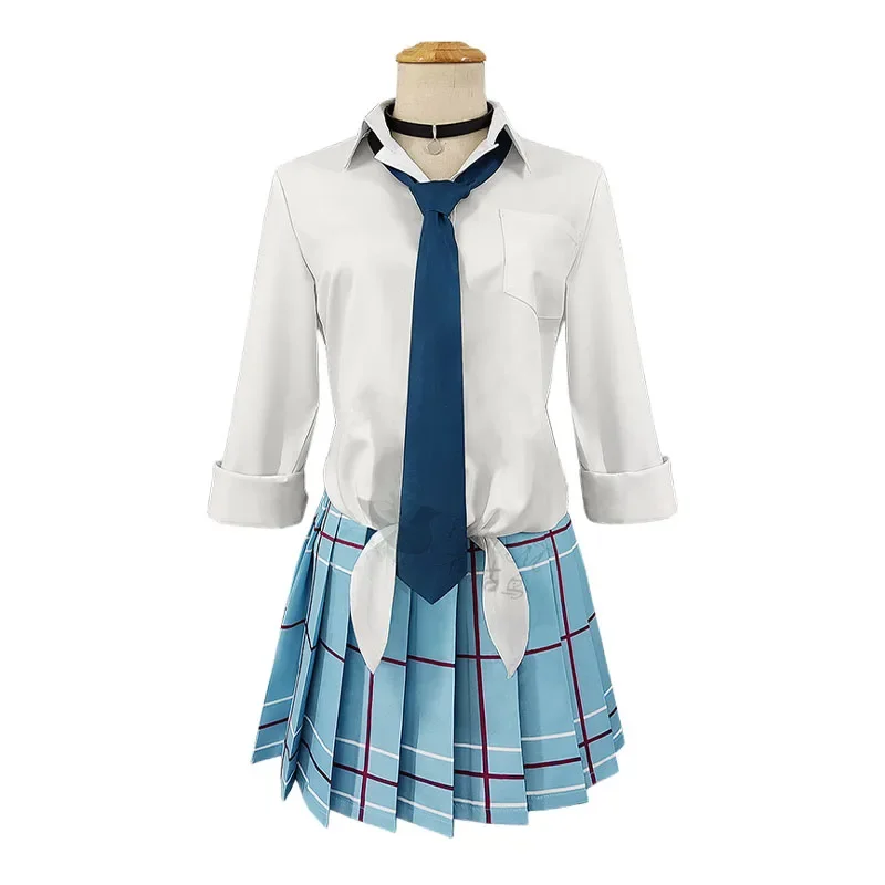 Querida Kitagawa Marin Fantasia de Cosplay, Uniforme Escolar, Saia e Peruca, Fato Halloween para Meninas, Anime, JK