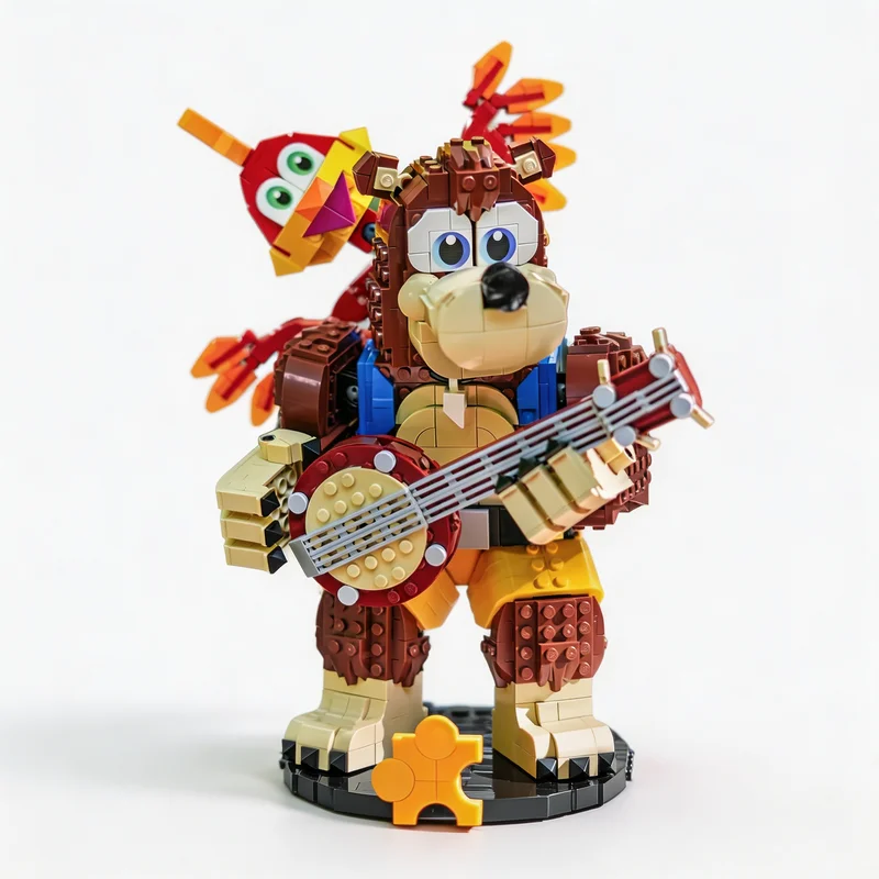 1295-teiliges MOC Kreatives Baukasten-Set Fiddle Wahooie Modell DIY Ideen Spielzeug Montage-Puzzle Geburtstagsgeschenk Bausteine Feiertagsgeschenk-Set