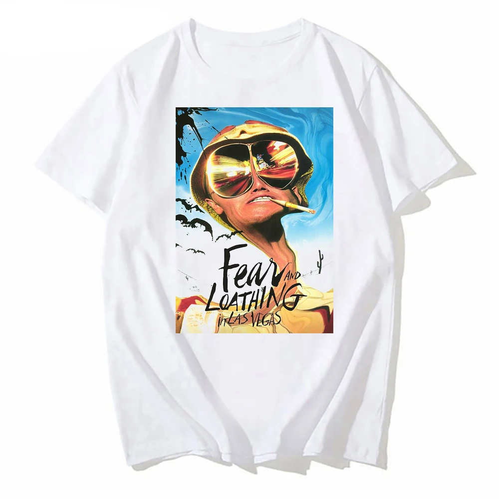 Funny T-Shirt Fear And Loathing In Las Vegas Print Vintage T Shirt Summer Short Sleeve Streetwear Tee Shirt