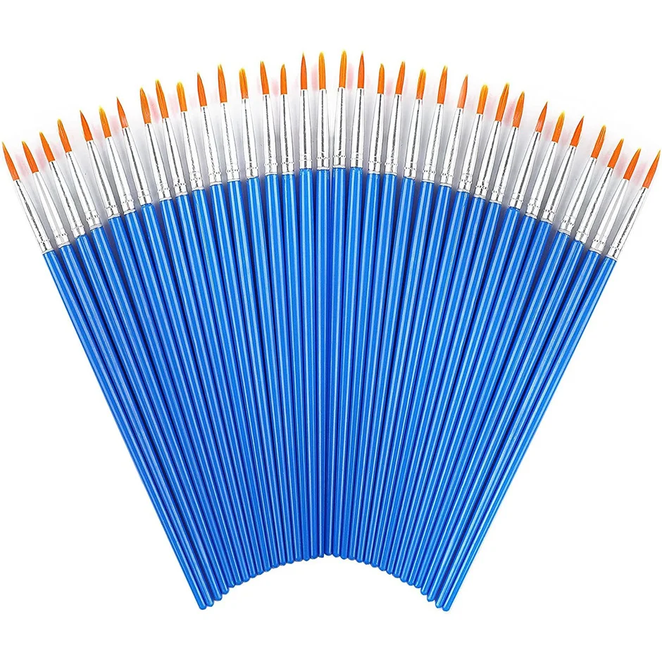 

100pcs Paint Brushes Set for Kids Acrylic with Round Pointed Paint Brushes Craft Watercolor Oil Painting Brushes