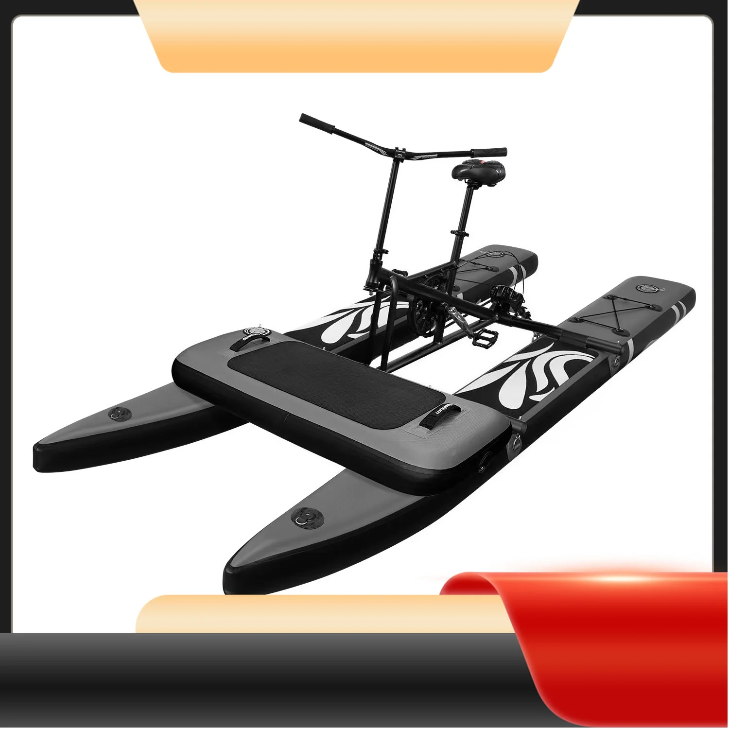 Custom Size PVC Inflatable Banana Tubes Floating Tearresistant Material Water Proof Bicycle Bike Pedal Boats for Sale