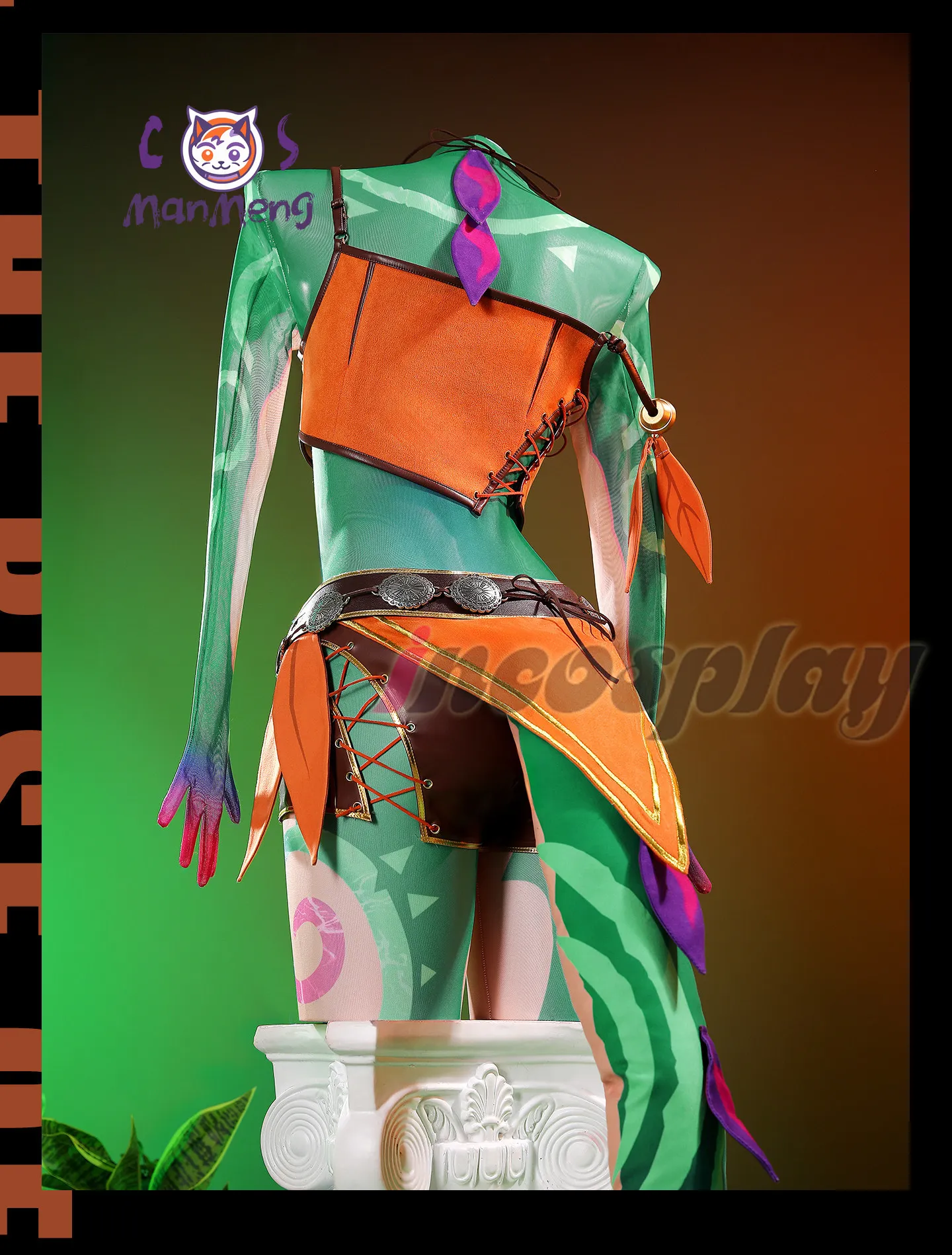 Neeko the Curious Chameleon Cosplay Costume Women's new sexy uniform dress headwear time Halloween carnival Game LOL suit view 5