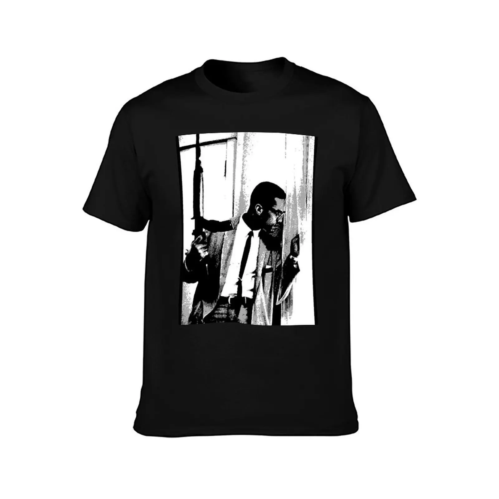 The Malcolm X black heritage artwork T-Shirt t shirt man cotton T-Shirt