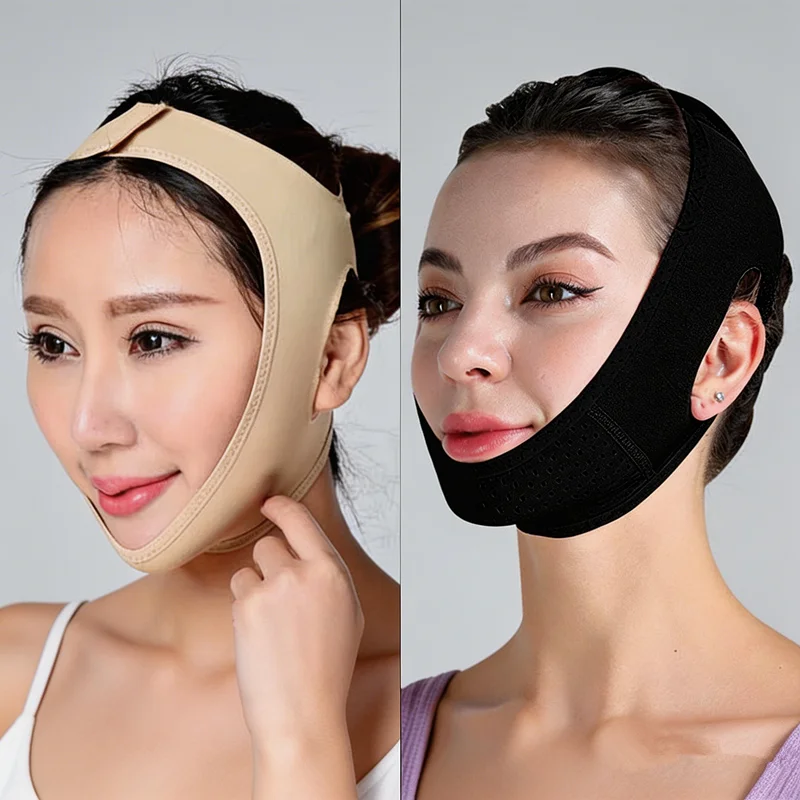 

2026 Elastic Face Slimming Bandage V Line Face Shaper Women Chin Cheek Lift Up Belt Facial Massager Strap Face Skin Care Tools